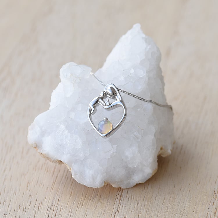 Stříbrný přívěsek matka 63359