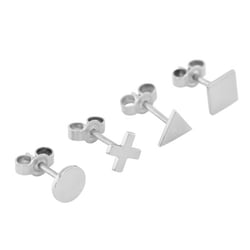 Zlaté geometrické mix &amp; match náušnice Aine