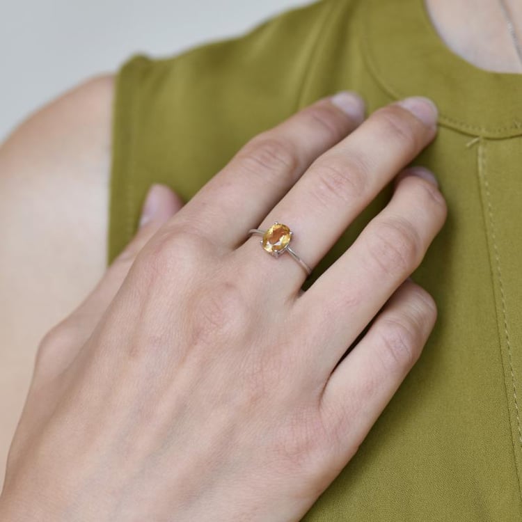 Prsten s citrínem 20453
