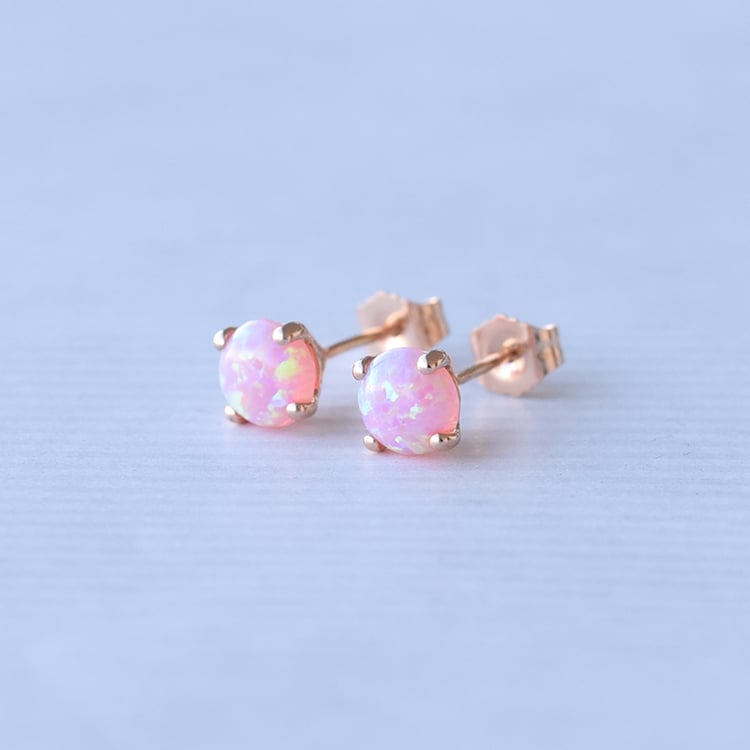 Zlaté náušnice s opály 72609