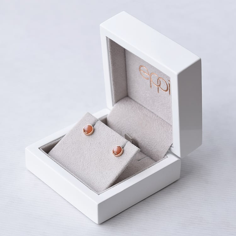 Náušnice s měsíčním kamenem 70266