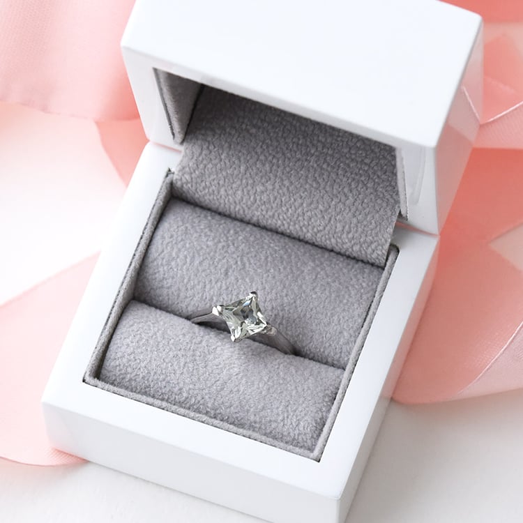 Prsten s princess ametystem 75445