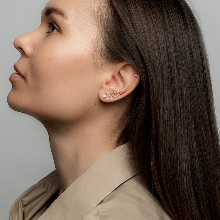 Zlaté náušnice 95336