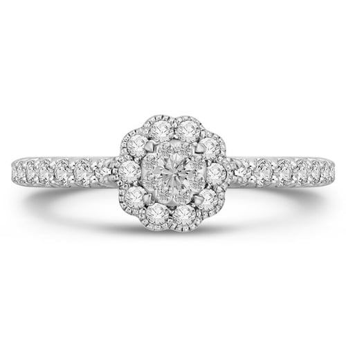 Halo zásnubní prsten s lab-grown diamanty Alaina