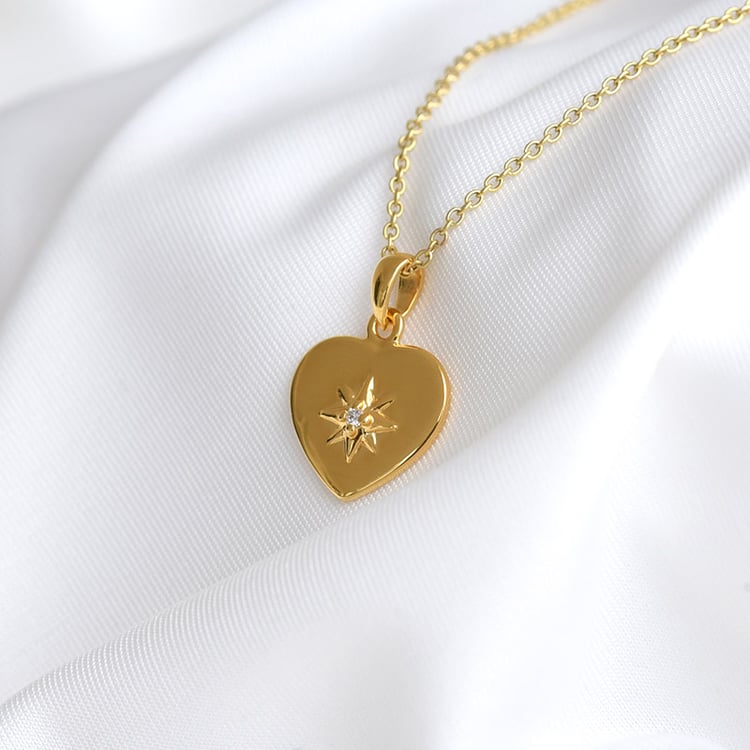 Srdíčkový přívěsek ze žlutého zlata 81578