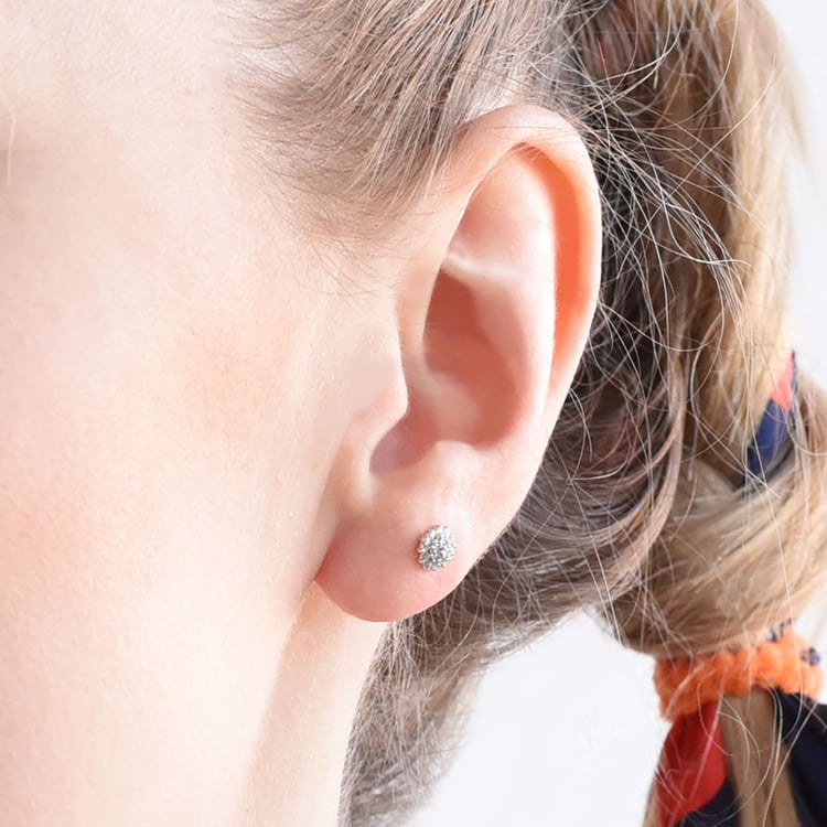 Elegantní náušnice s lab-grown diamanty 95982