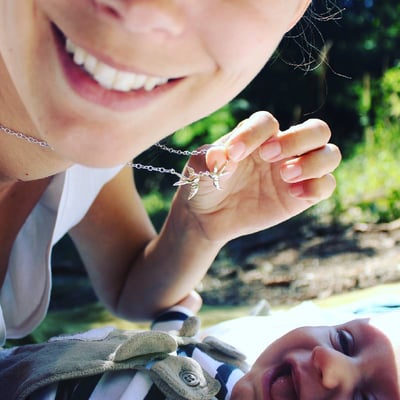 Náhrdelník s vlaštovkami