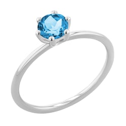 Zásnubní prsten se švýcarským topazem Birdie