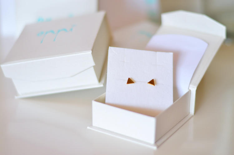 Náušnice trijúhelníky 9891