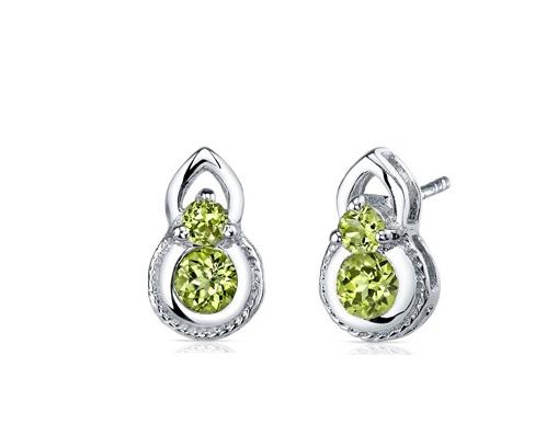 Náušnice s olivíny