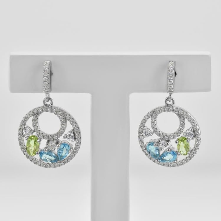 Náušnice s olivíny 45362