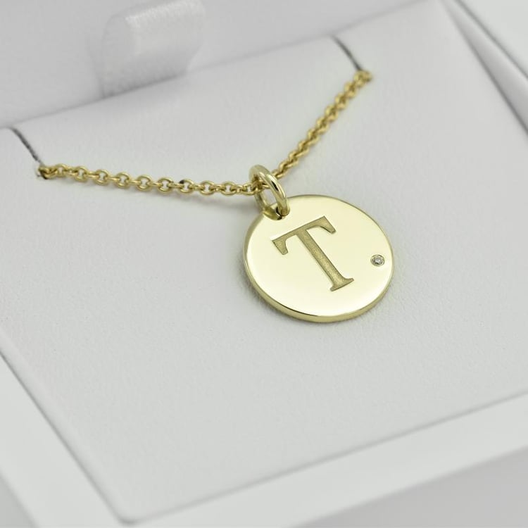 Zlatý přívěsek s gravírem 21792