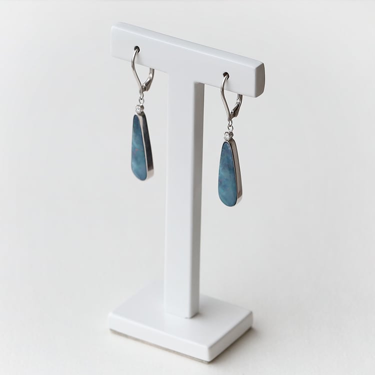 Náušnice s opály 73841