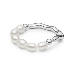 Stříbrný prsten s perlami Ariel