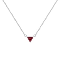 Minimalistický náhrdelník s granátem Modu