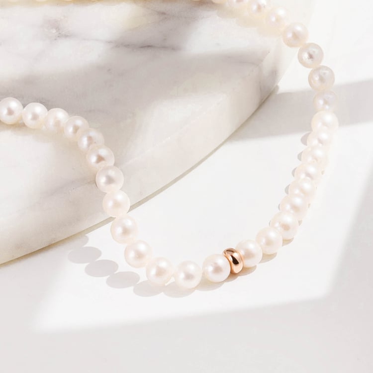 Stříbrný perlový náhrdelník Kester 165064