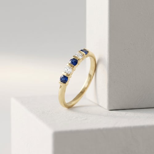 Eternity prsten se safíry a diamanty Dalis