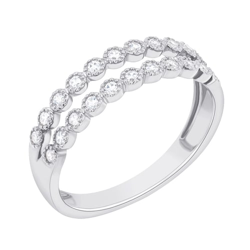 Dvojitý eternity prsten s diamanty Winoc