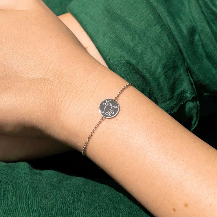 Stříbrný náramek s gravírem beránka Malý princ 144386