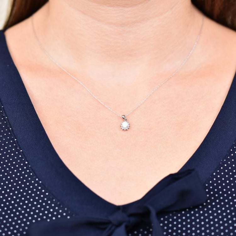 Zlatý opálový náhrdelník 18566