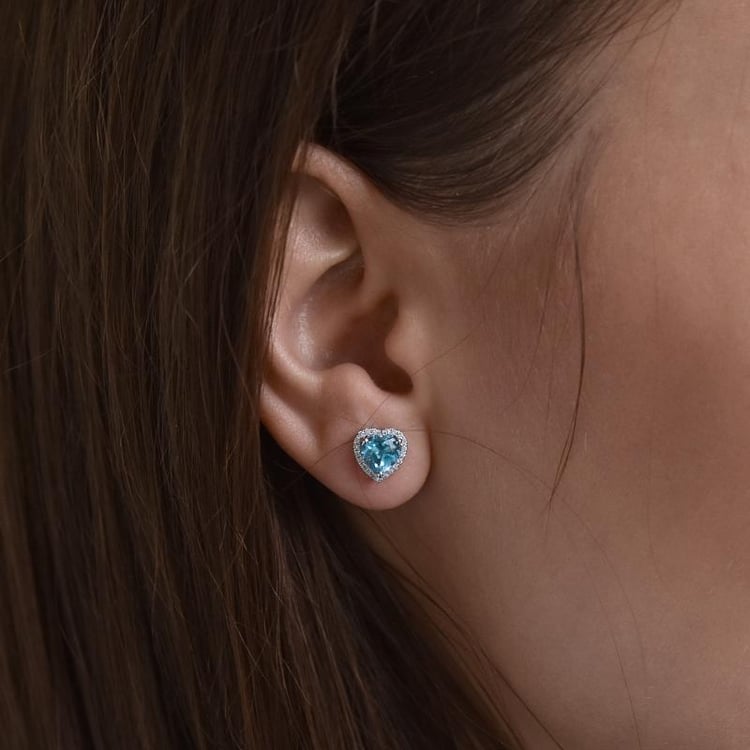 Náušnice s topazy 4726