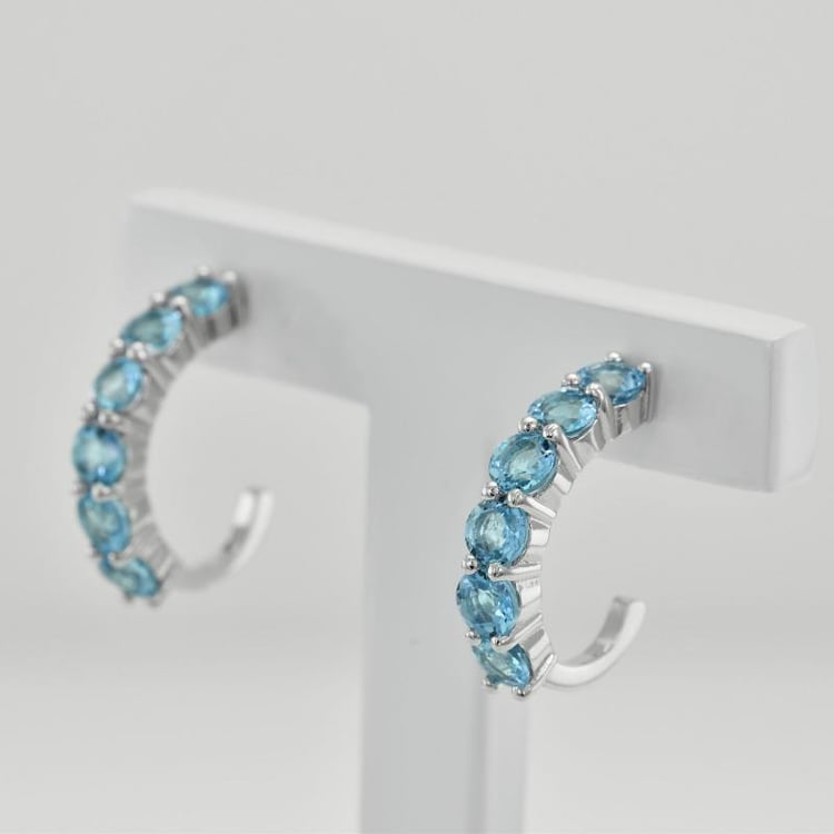 Topazové náušnice 35805