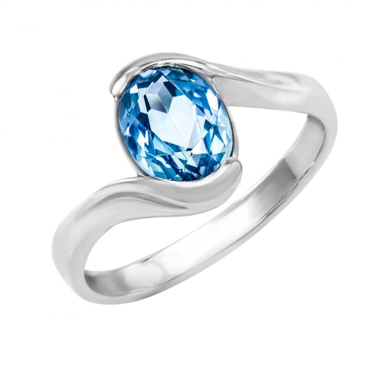 Topazový prsten ze zlata