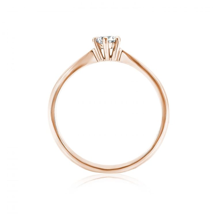 Zásnubní prsten s moissanitem 37692