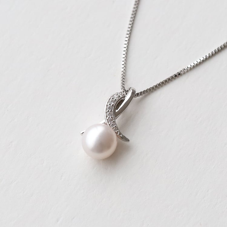 Perlový stříbrný přívěsek 74201