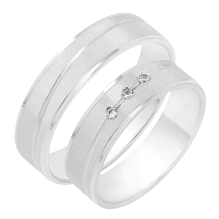 Snubní prsteny z bílého zlata 78659