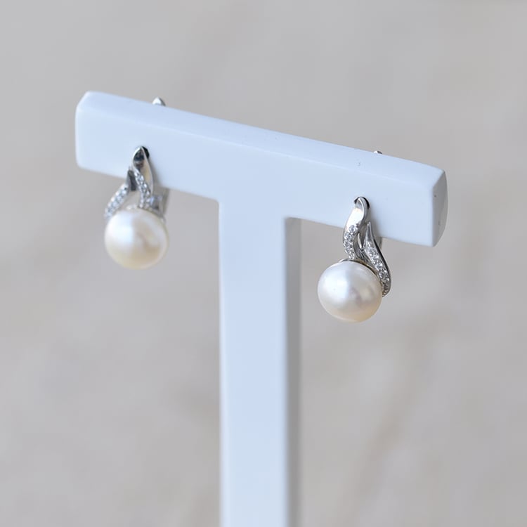 Stříbrné náušnice 61317