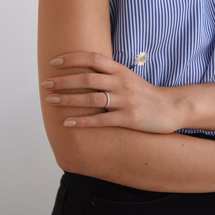 Eternity prsten plný lab-grown diamantů Minke