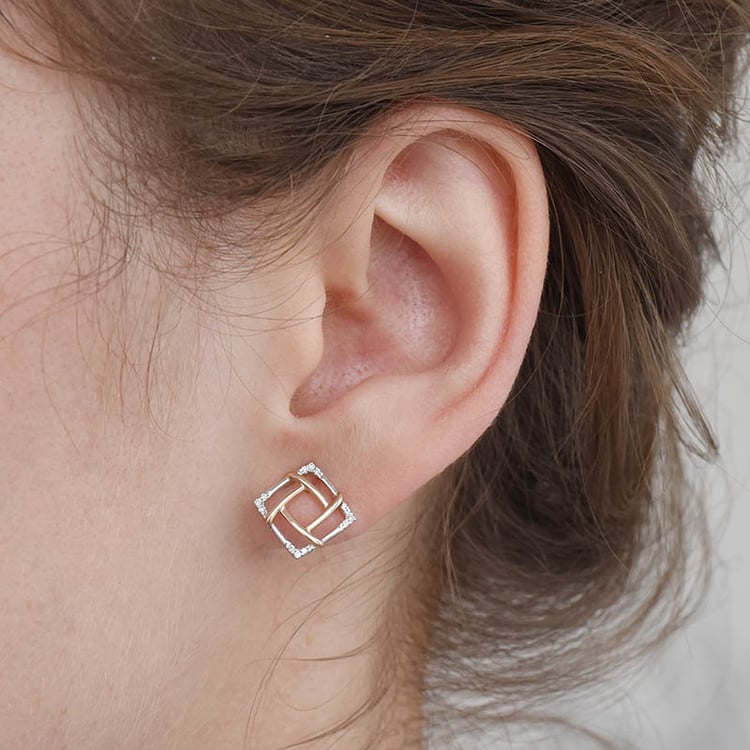 Diamantové náušnice 93432