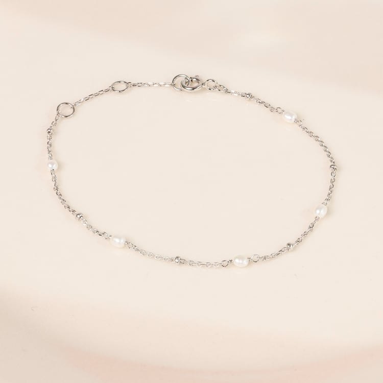 Stříbrný náramek s perlami Malakai 164619