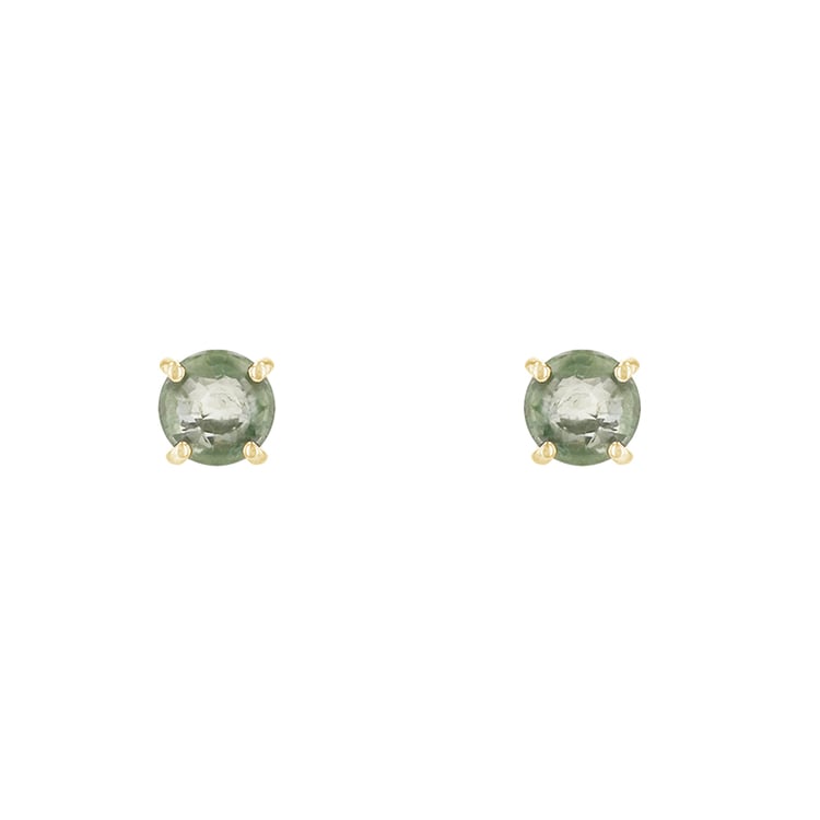Náušnice se zelenými safíry 