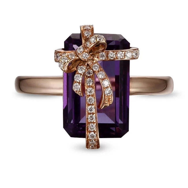 Ametystový prsten 7705