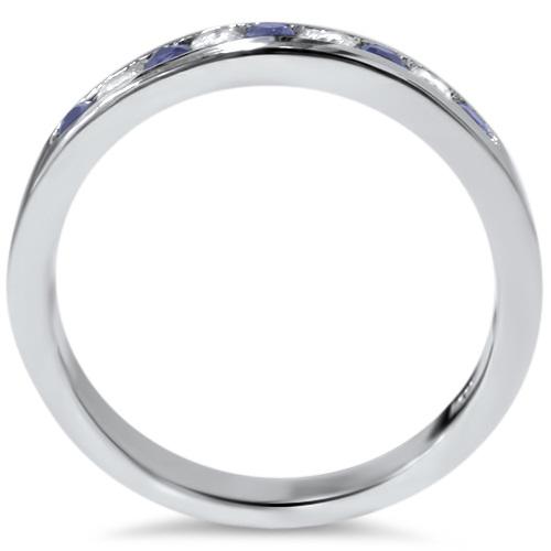 Zlatý prsten se safíry a diamanty 2654