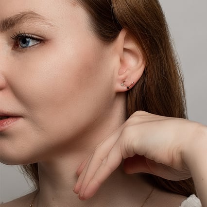 Náušnice se znamením zvěrokruhu Virgo