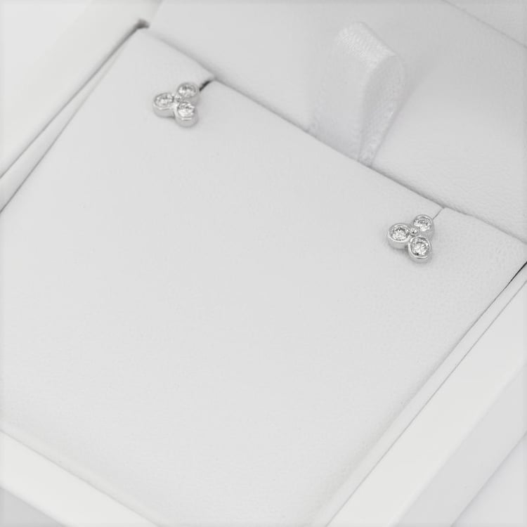 Jemné náušnice s lab-grown diamanty Vallery 104483