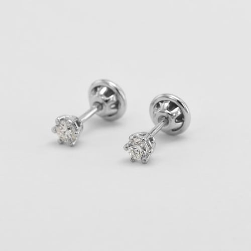 Zářivé náušnice s 0.20ct diamanty Docala