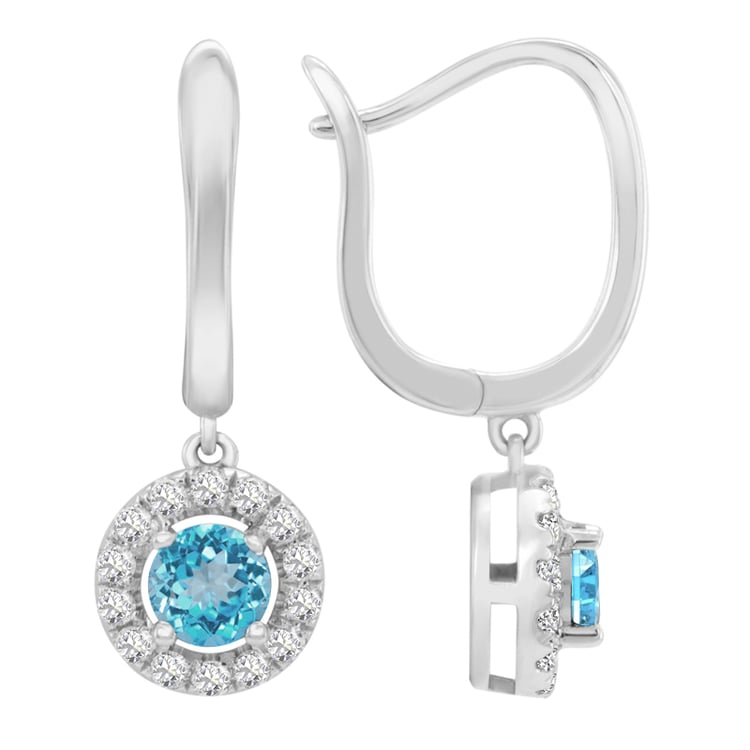 Náušnice s topazy 12719