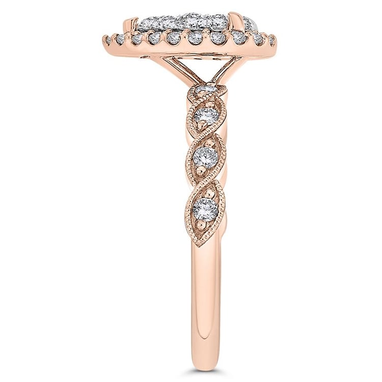 Zlatý zásnubní prsten s diamanty 46395