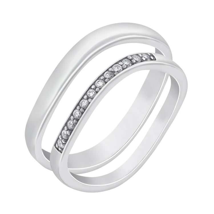 Zlaté nepravidelné snubní prsteny s diamanty