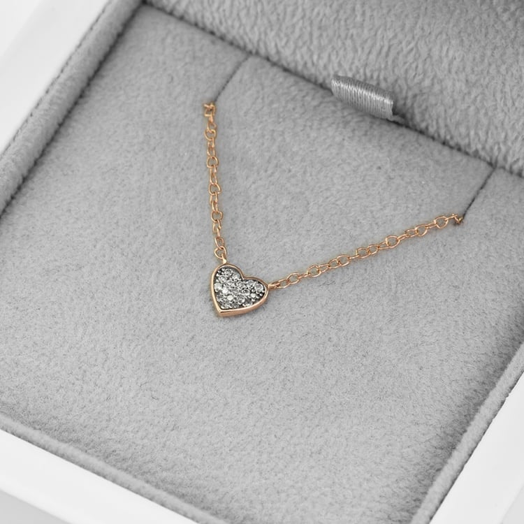 Srdíčkový náhrdelník s diamanty Maree 42138