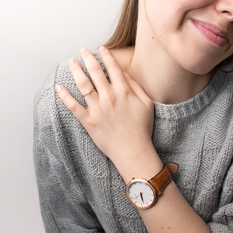 Zásnubní prsten s lab-grown diamantem Sevati 149573