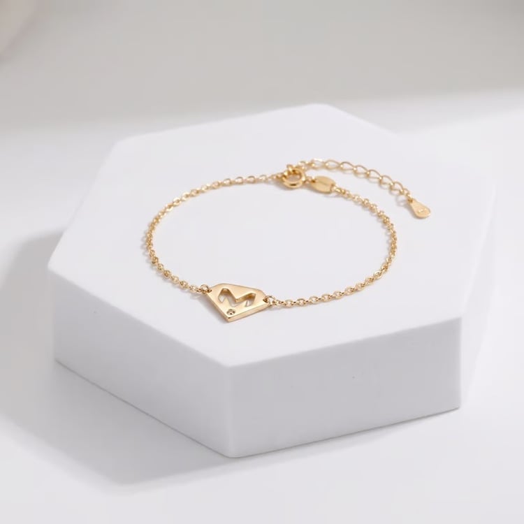 Personalizovaný náramek s diamantem ze zlata Robin 168622