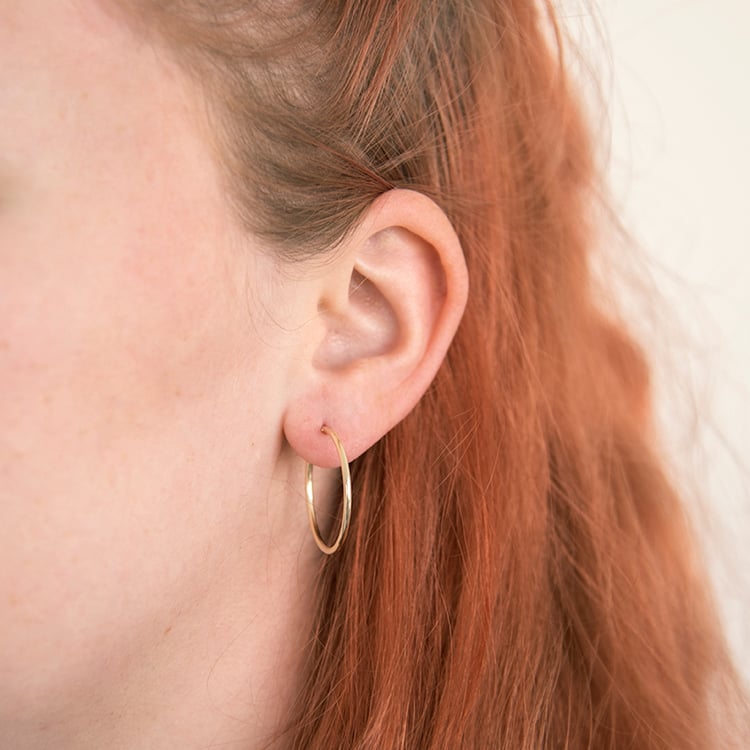 Zlaté kruhové náušnice Banks 109215