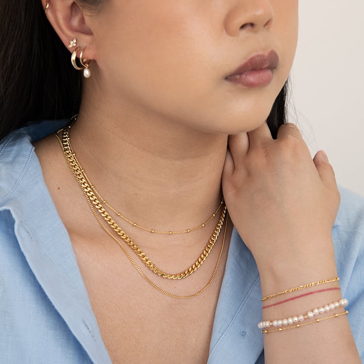 Panzer řetízek 50 cm ze stříbra 124452