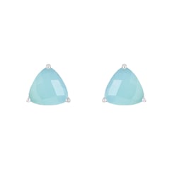 Stříbrné náušnice s chalcedony Nellie