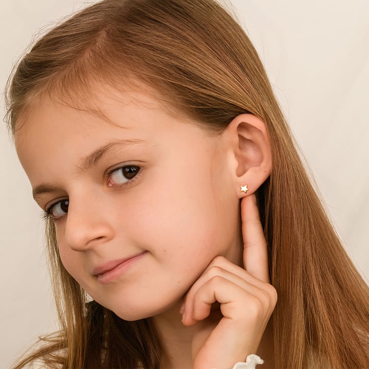 Stříbrné náušnice ve tvaru hvězdiček Malý princ 164330